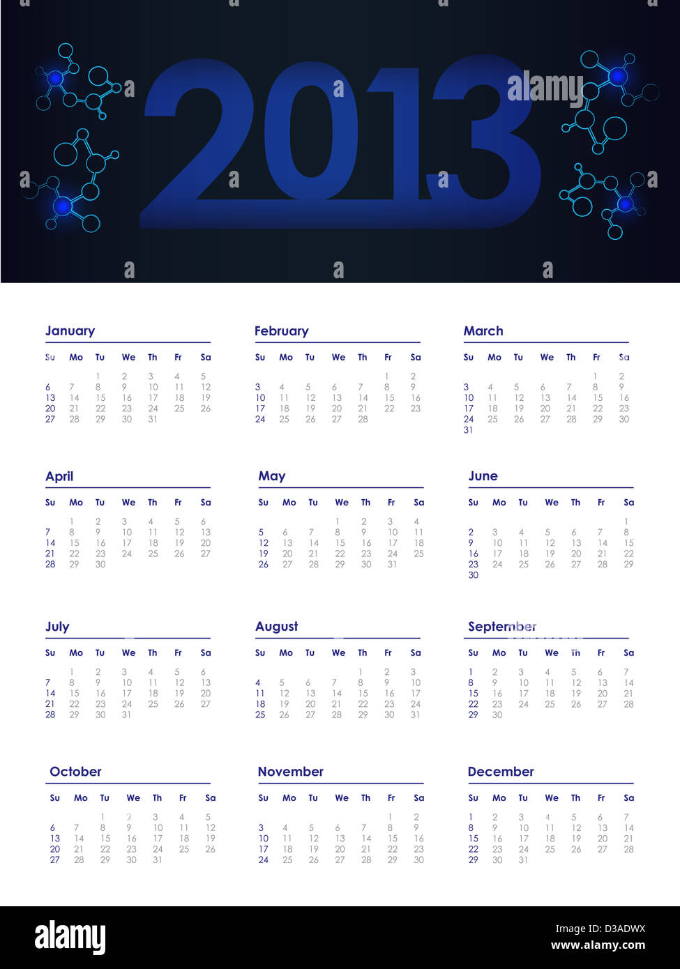2013 year calendar Stock Photo Alamy 2013 year calendar Stock Photo Alamy