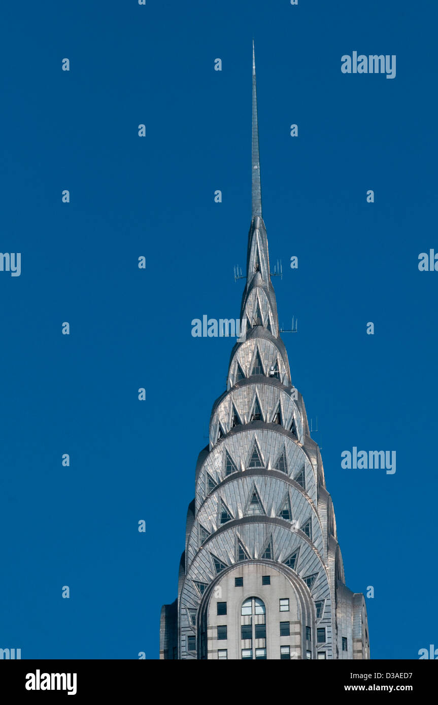 United States, New York City, Manhattan, Chrysler Building Stock Photo