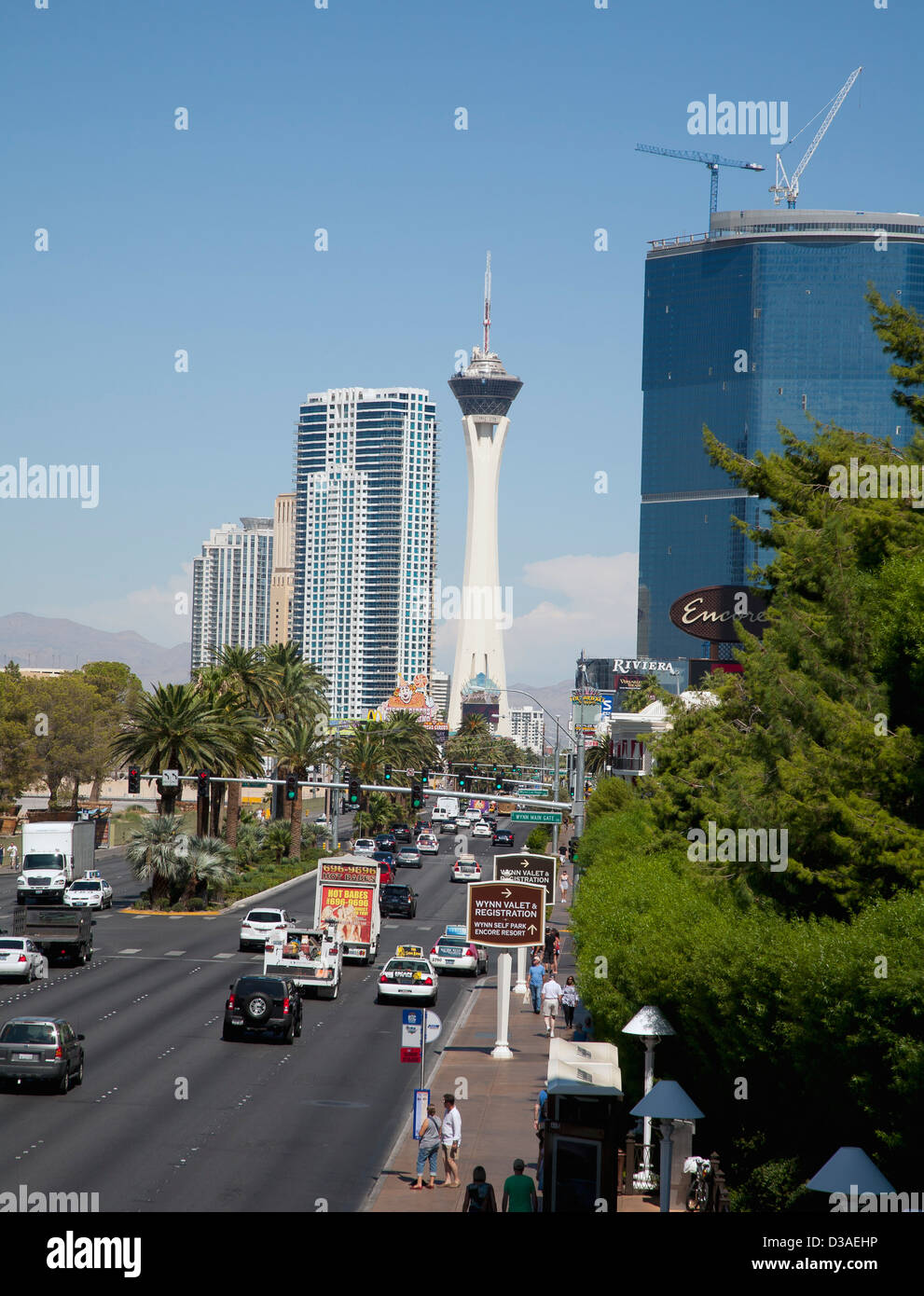 Las Vegas strip Stock Photo