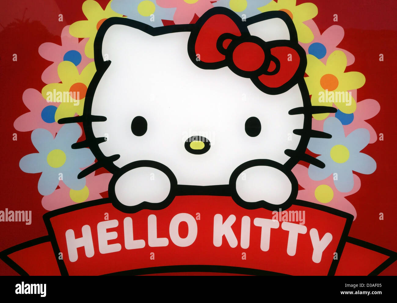 Download Sanrio Desktop Hello Kitty Pink-Striped Background