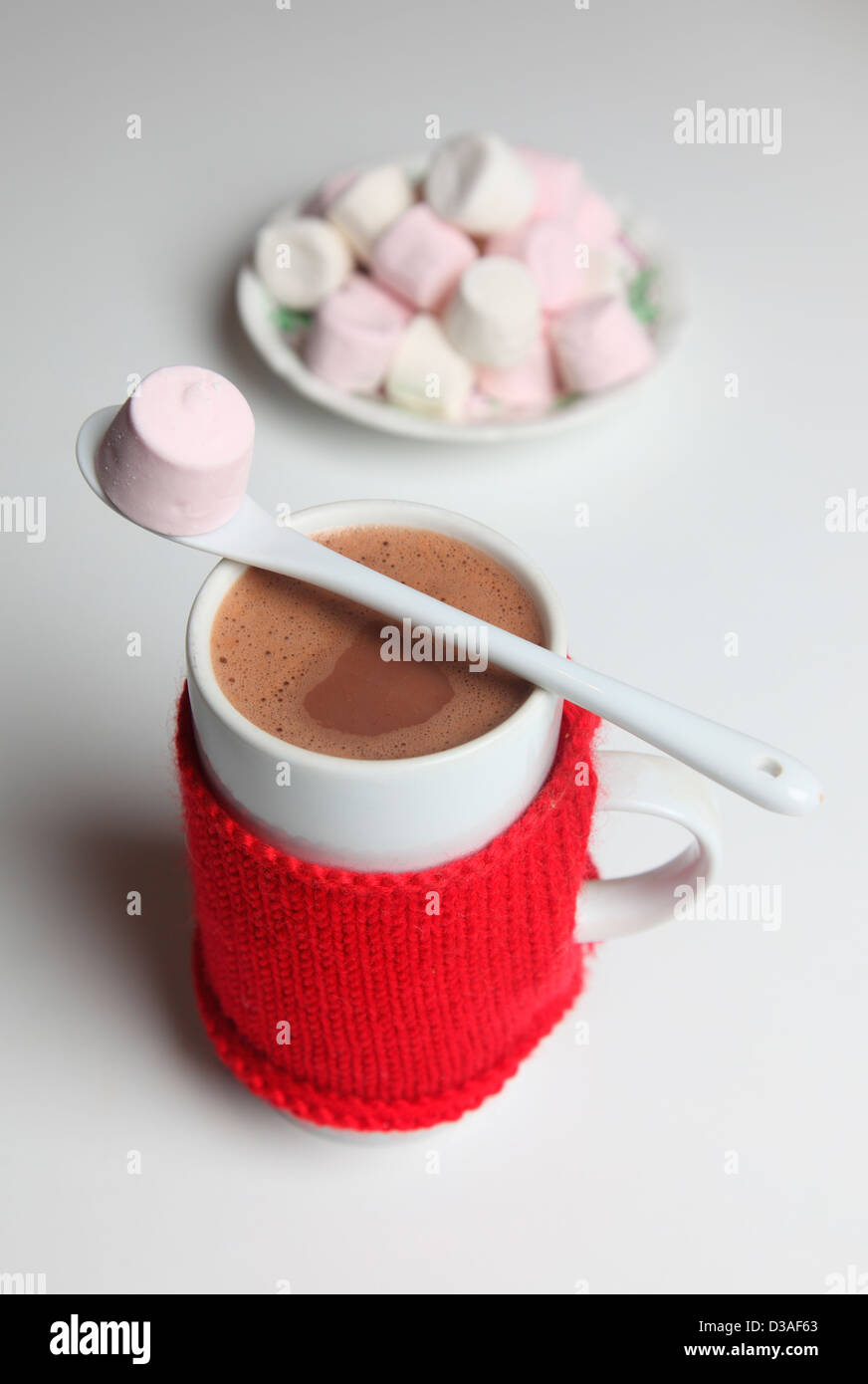 Cocoa and marshmallows Stock Photo