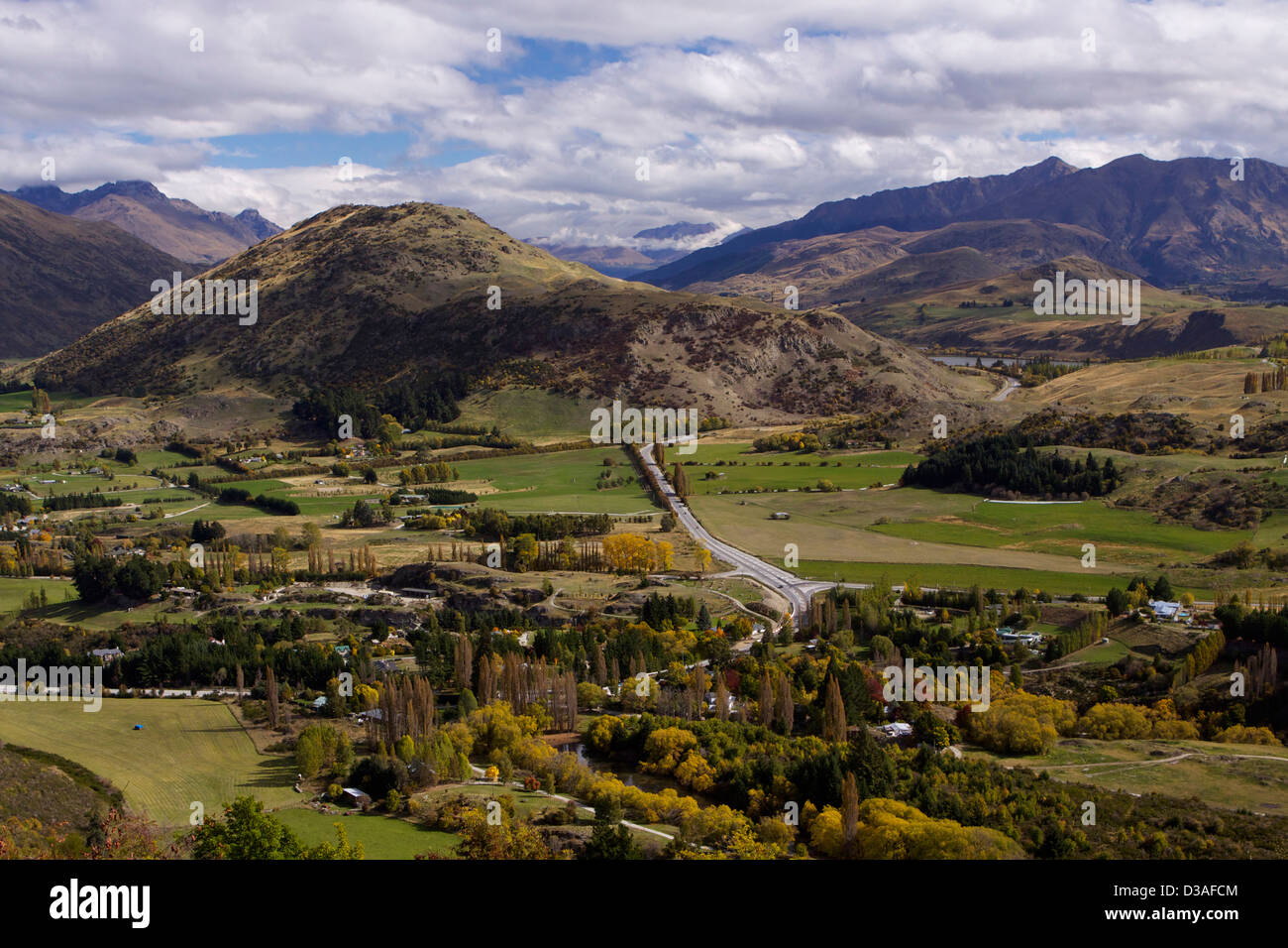Near Queenstown South Island New Zealand travel Stock Photo