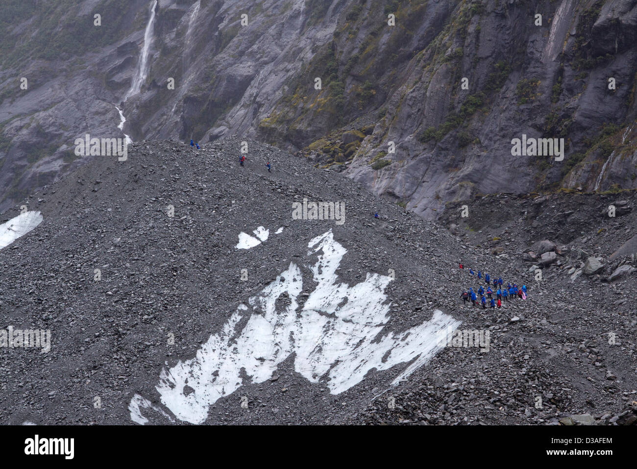 Franz Josef Glacier New Zealand travel tourism Stock Photo