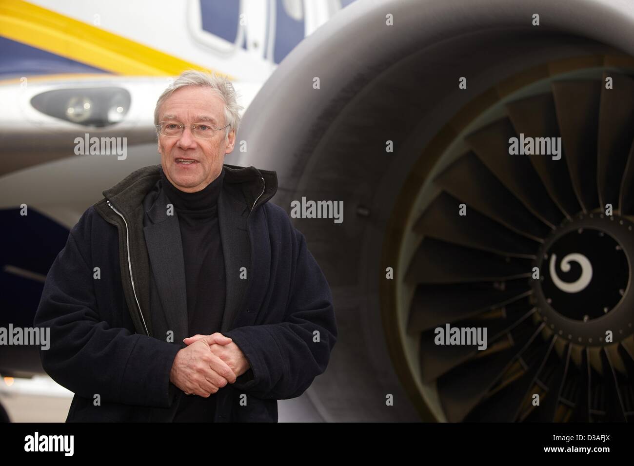 Johnf Rethage Heinz Rethage, new manager of Frankfurt-Hahn Airport, stands in front ...