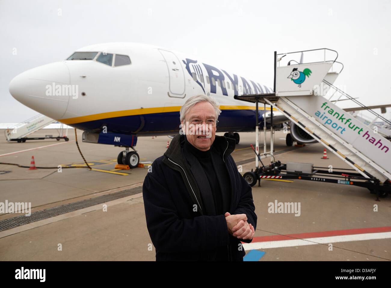 Johnf Rethage Heinz Rethage, new manager of Frankfurt-Hahn Airport, stands in front ...