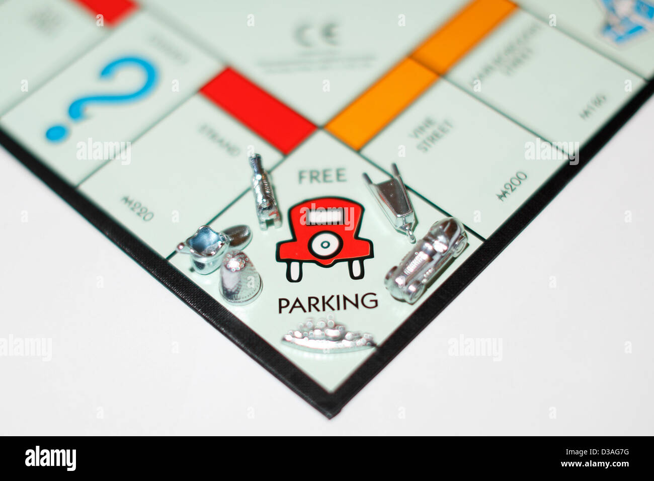 Free Parking On A Monopoly Board Game Stock Photo Alamy Free Parking On A Monopoly Board Game Stock Photo Alamy