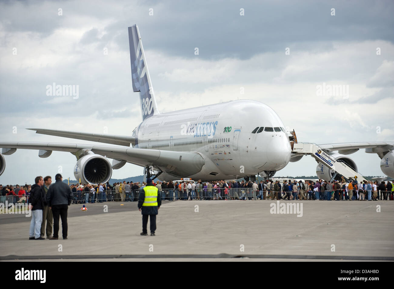 Schoenefeld, Germany, issued Airbus A380 at the ILA Stock Photo