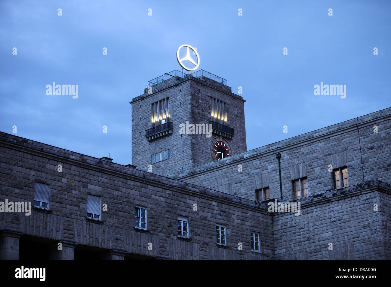 Stuttgart, Germany, the main railway station at dusk Stock Photo - Alamy