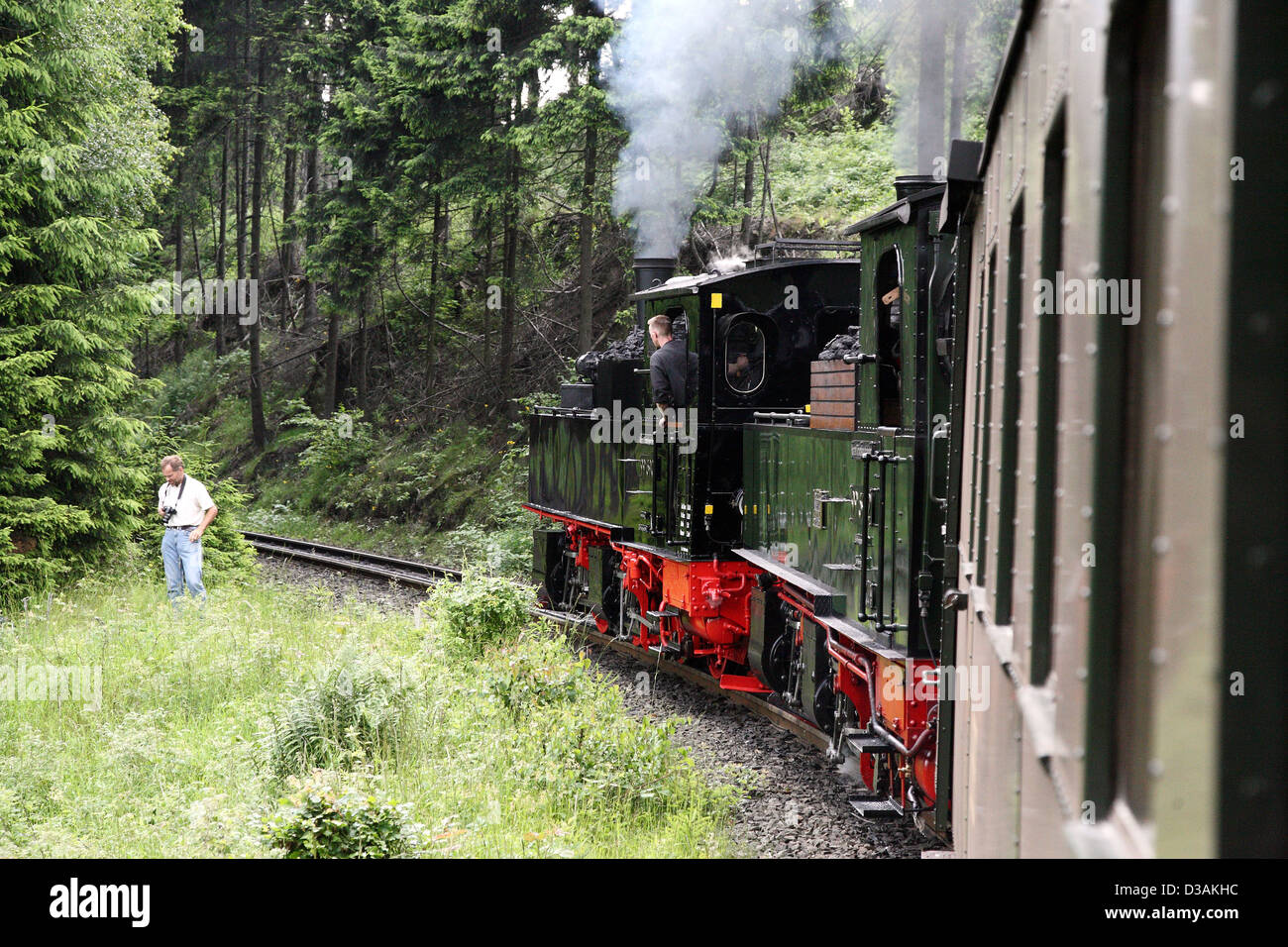 Drei Annen Hohne, Germany, the Brocken Railway Stock Photo