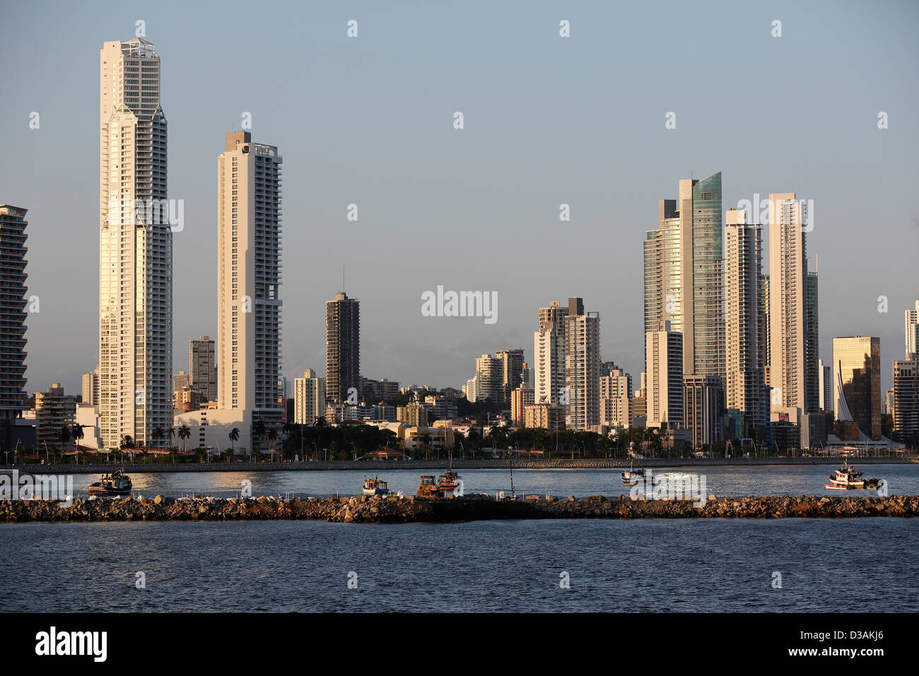 Skyline, Panama City, Panama Stock Photo