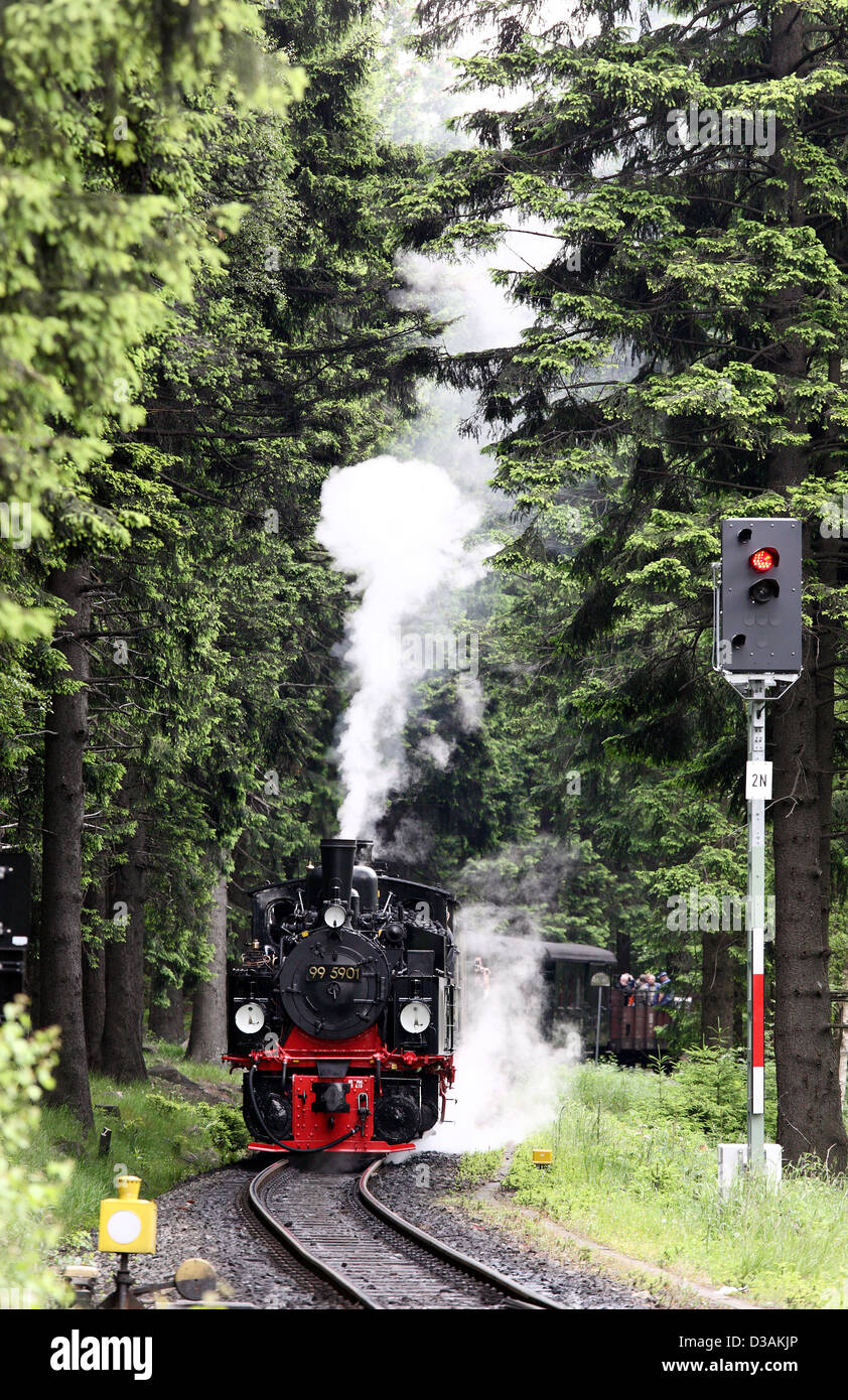 Schierke, Germany, Brockenbahn with Malletlok 99 5901 Stock Photo