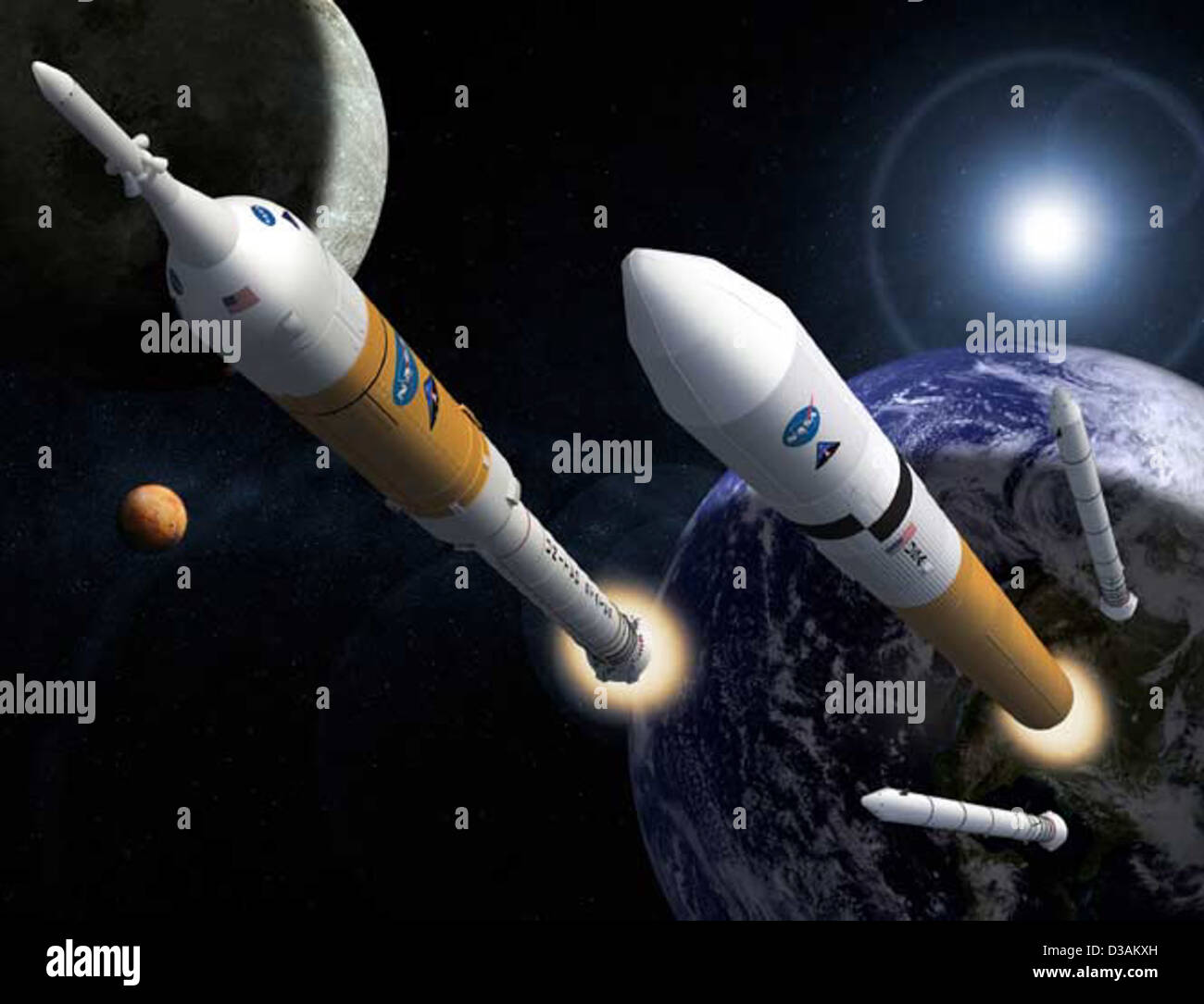 Nasa Rockets Collage Collage features hi-res stock photography and images - Alamy