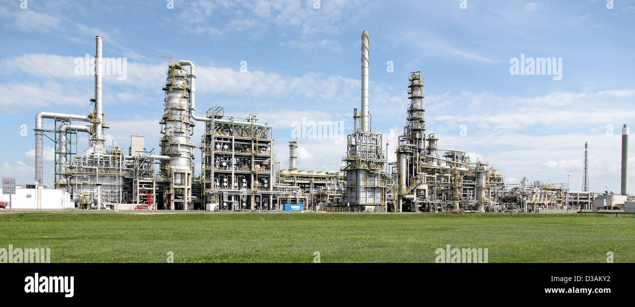 Leuna, Germany, refinery TOTAL refinery Central Germany Stock Photo