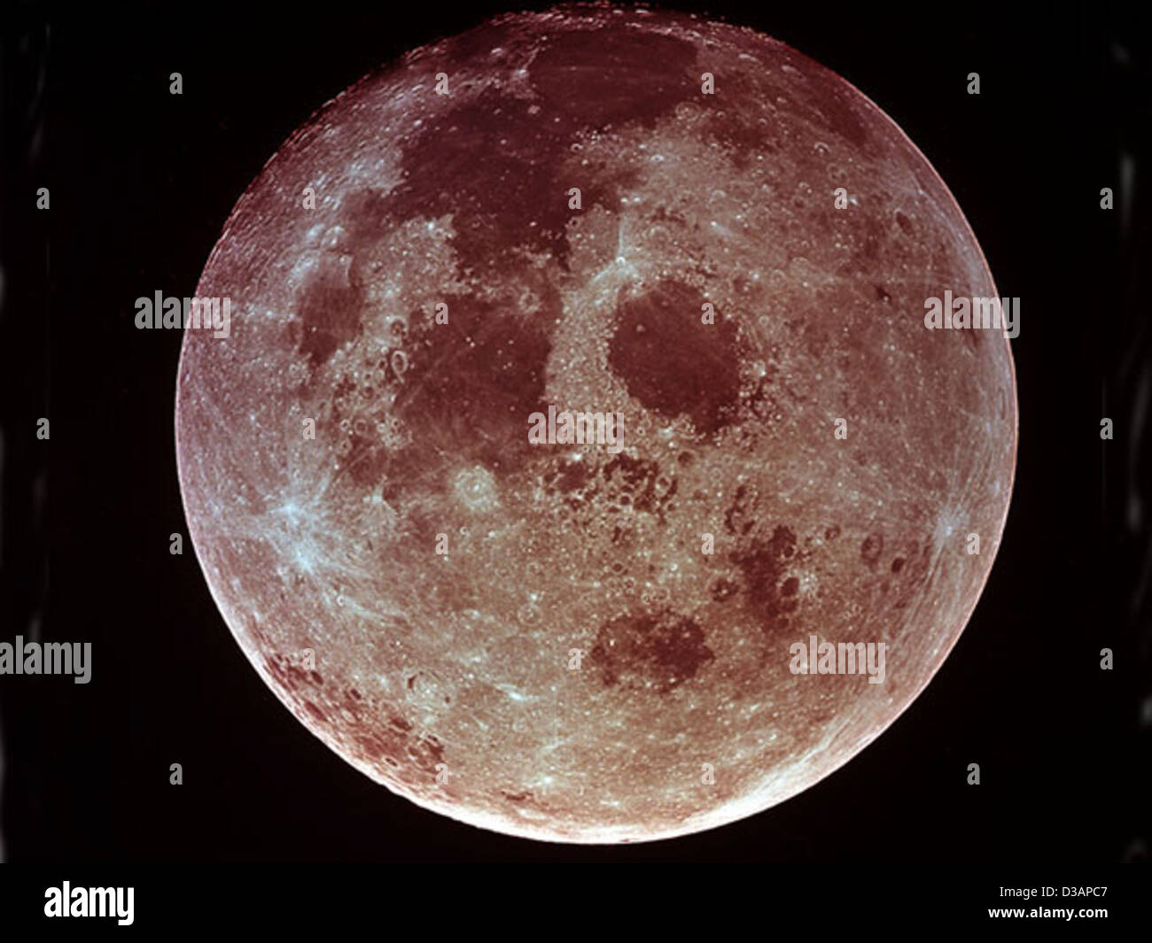 Apollo 11: A Last Look at the Moon (NASA, Moon, 6/23/09) Stock Photo