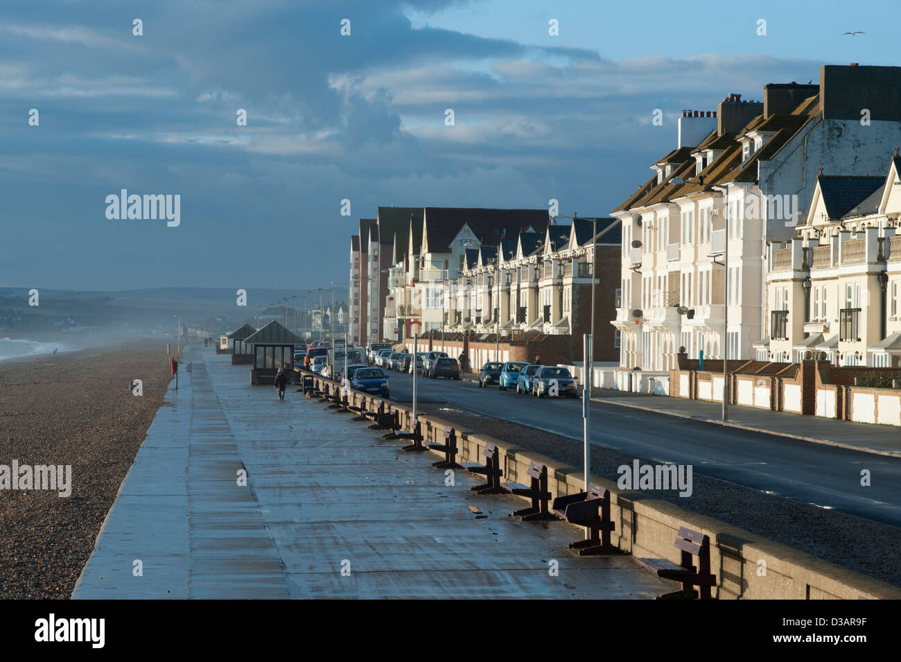 The seafront at the town of Seaford in East Sussex, England, UK. Stock Photo