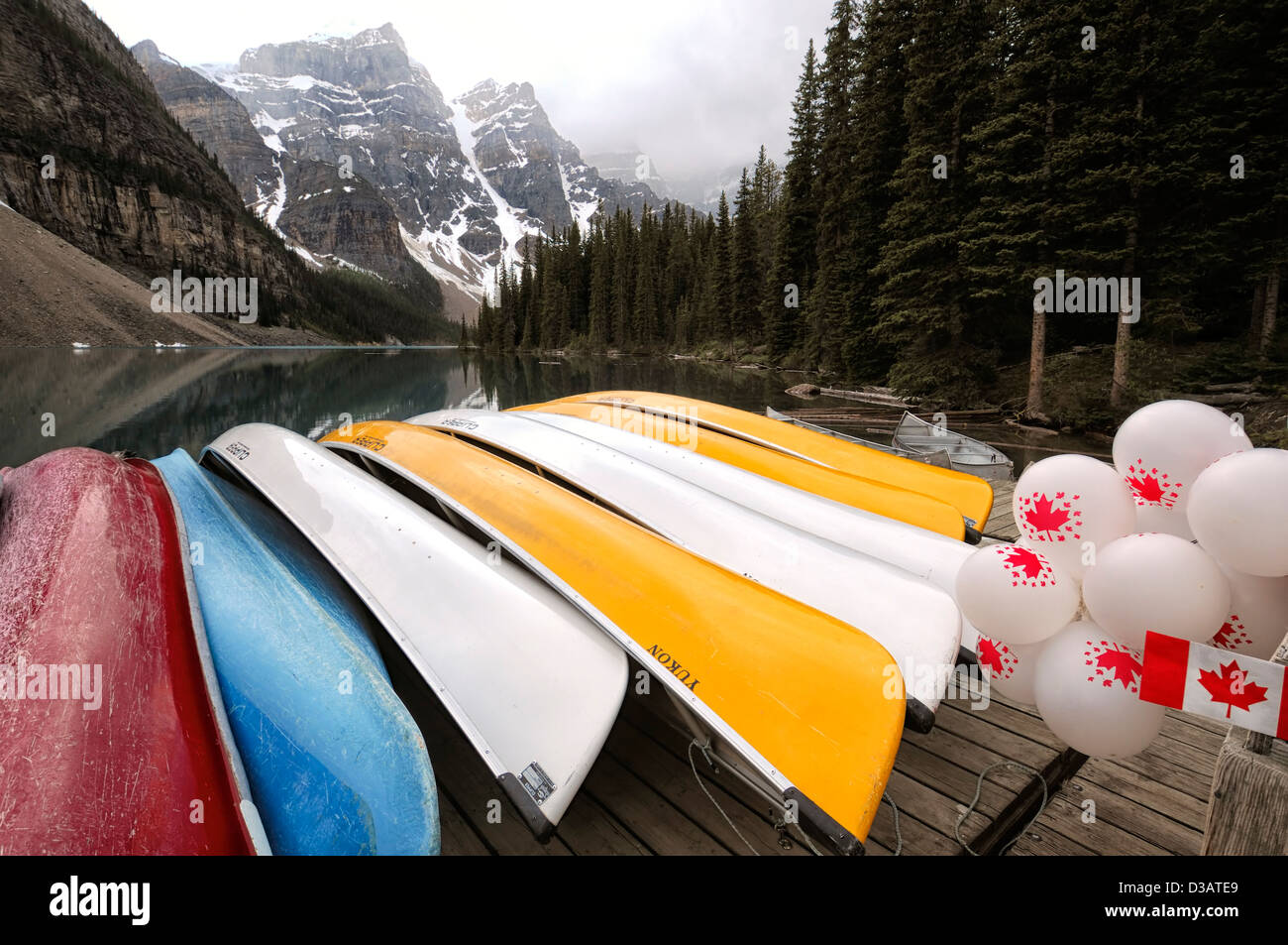 Moraine Lake Valley of the Ten Peaks Banff National Park Canadian Rocky ...