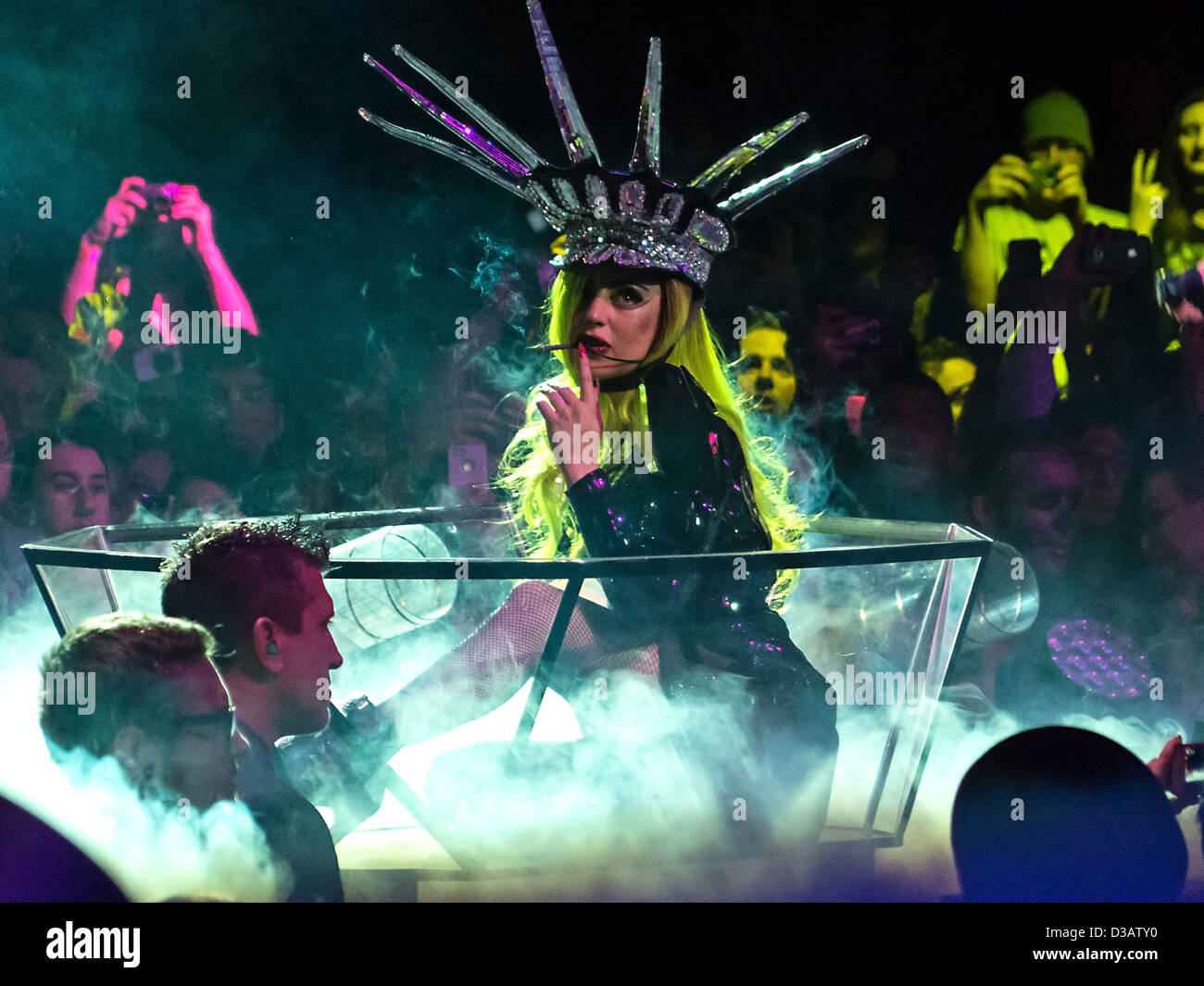 American Singer Lady Gaga Performs During Her Born This Way Ball Tour Stock Photo Alamy