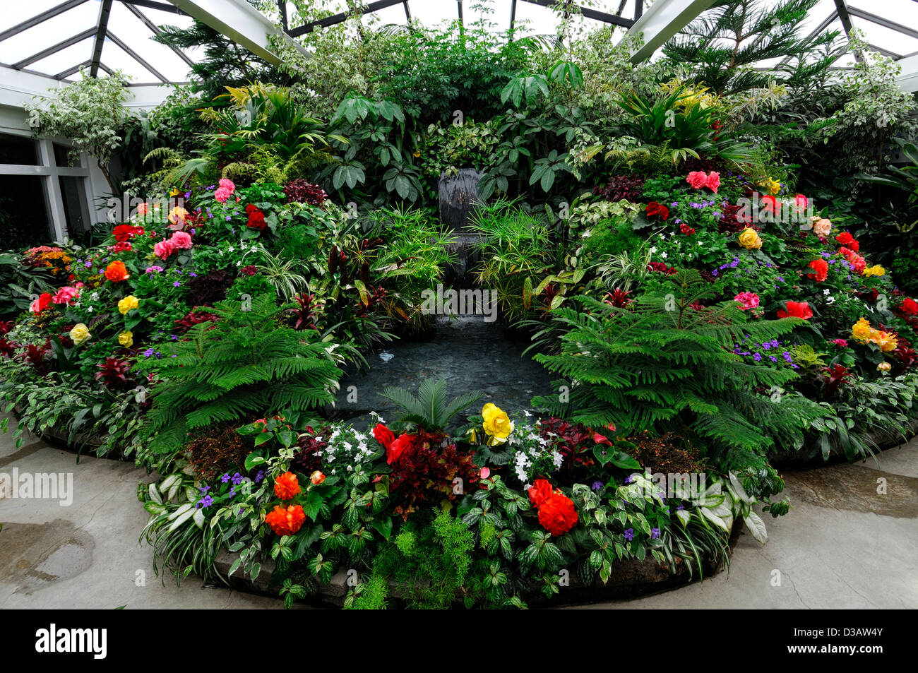 Show greenhouse part area section Butchart Gardens Victoria Vancouver