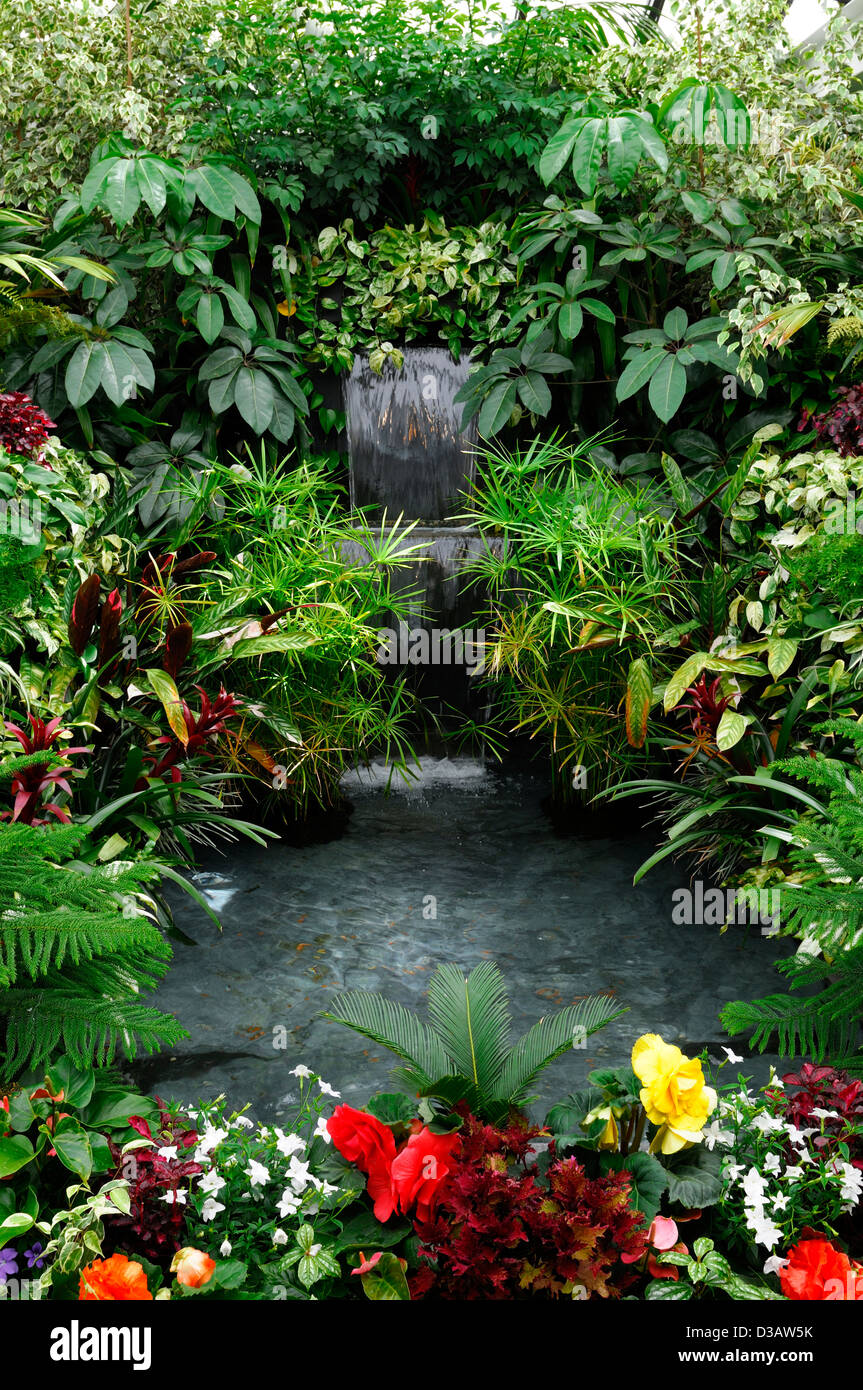 Show greenhouse part area section Butchart Gardens Victoria Vancouver Island BC Canada tender