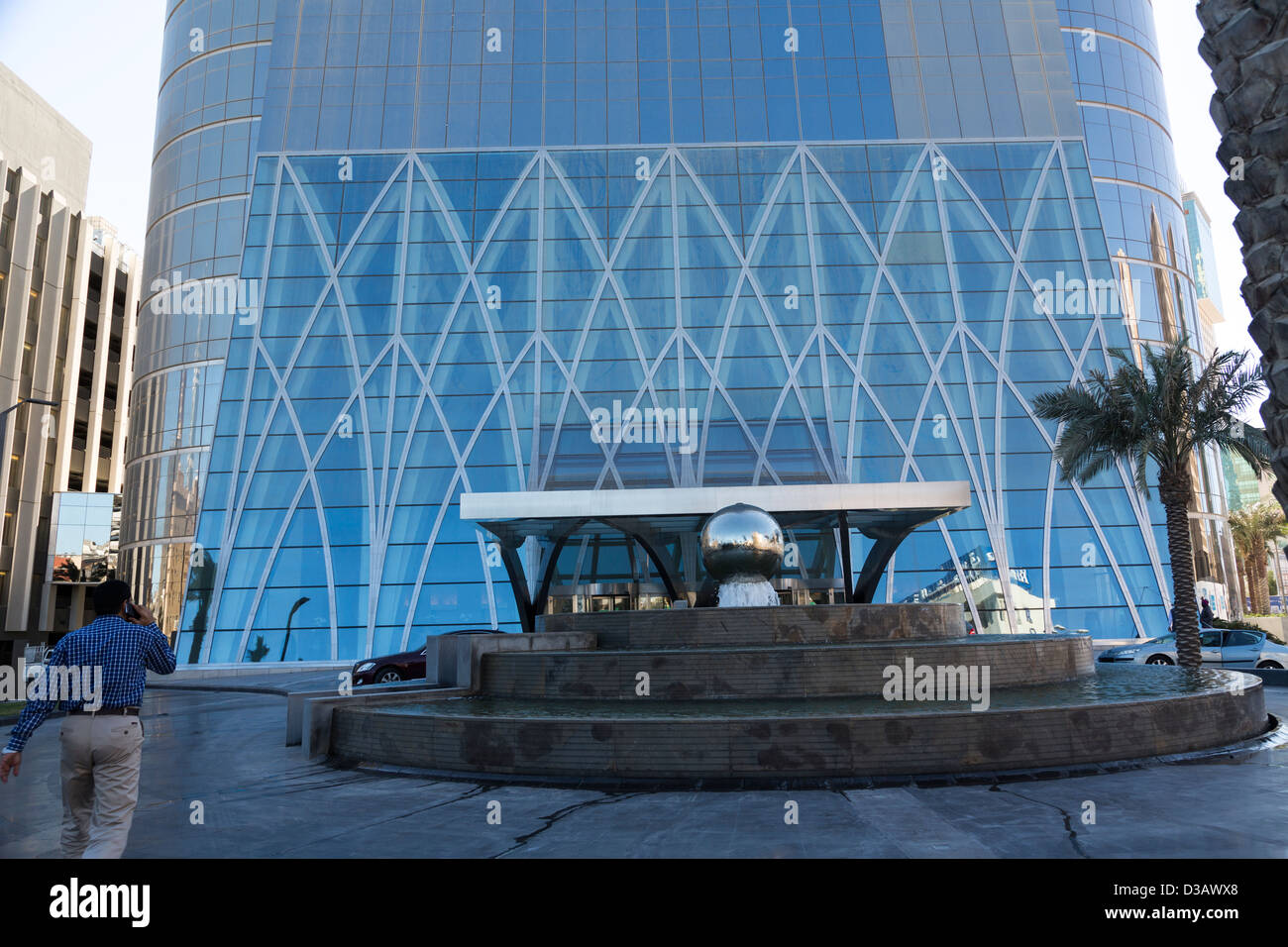entrance, Al Hamra Tower, Kuwait City, Kuwait Stock Photo Alamy