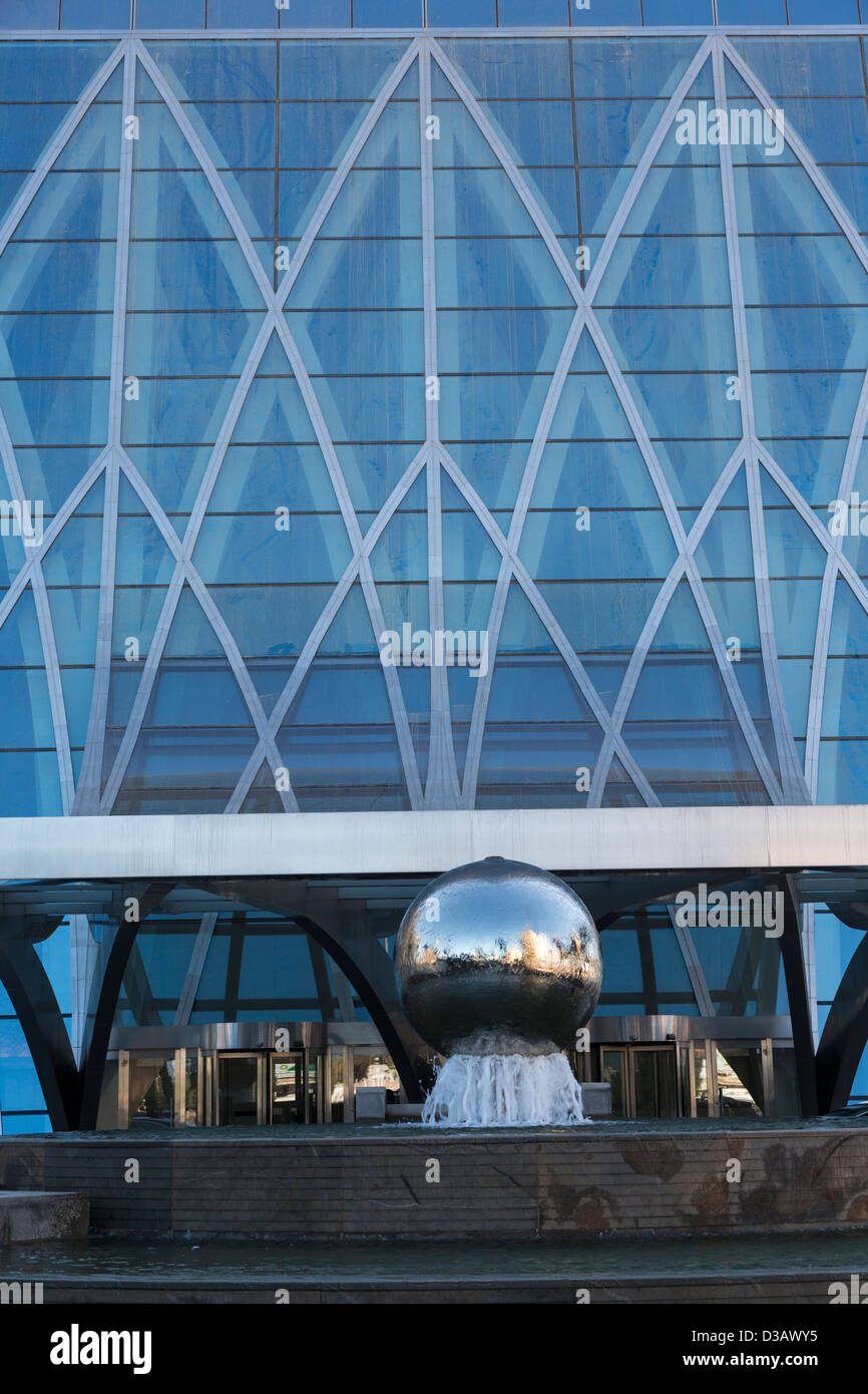 entrance, Al Hamra Tower, Kuwait City, Kuwait Stock Photo Alamy