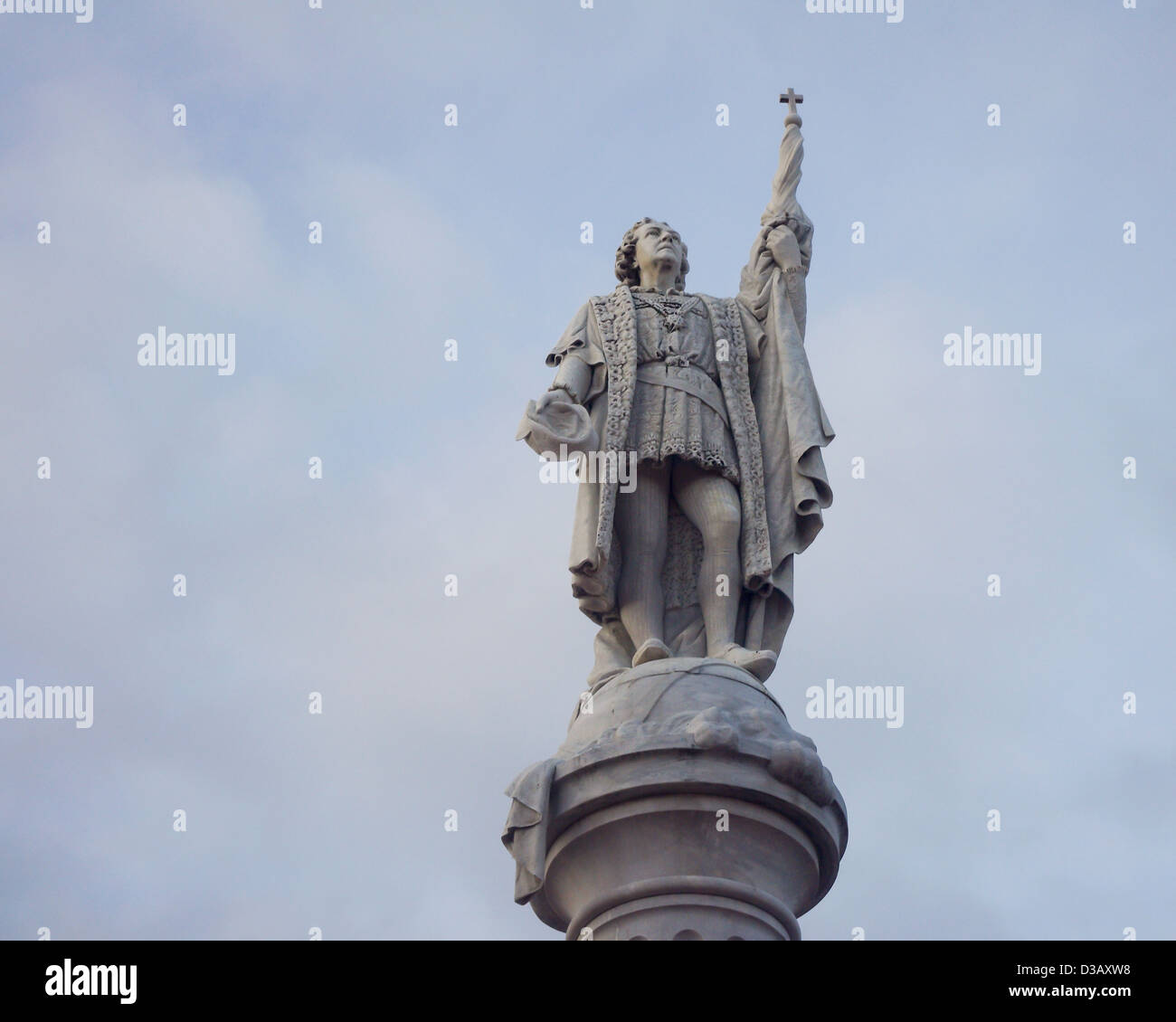 San Juan, Puerto Rico, Statue of Christopher Columbus in the city park Stock Photo