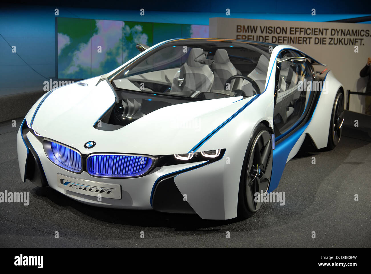 FRANKFURT - SEP 20: BMW Concept Car Vision Efficient Dynamics on 63rd IAA (Internationale Automobil Ausstellung) on September 20 Stock Photo