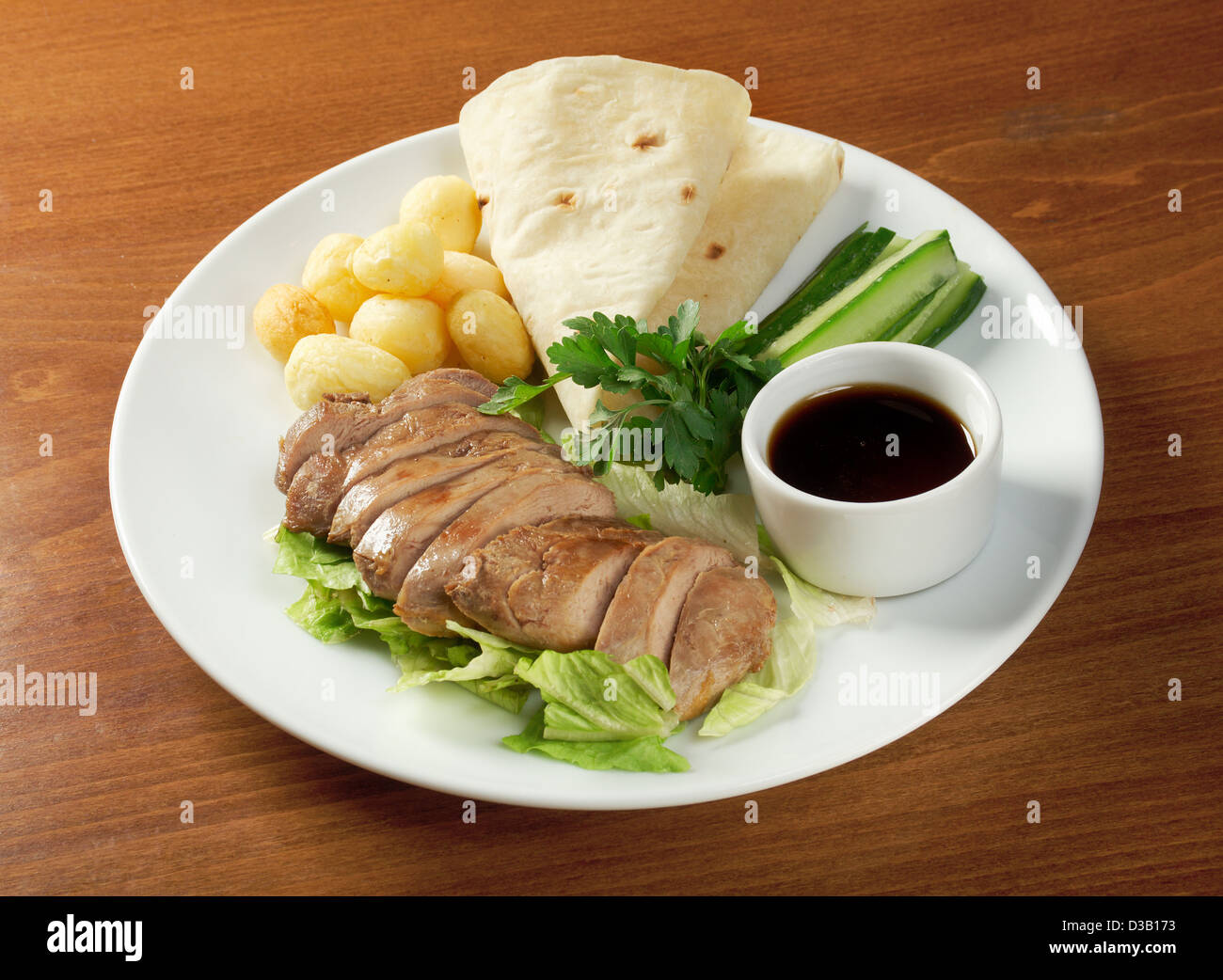 Roasted duck, Chinese style . closeup Stock Photo