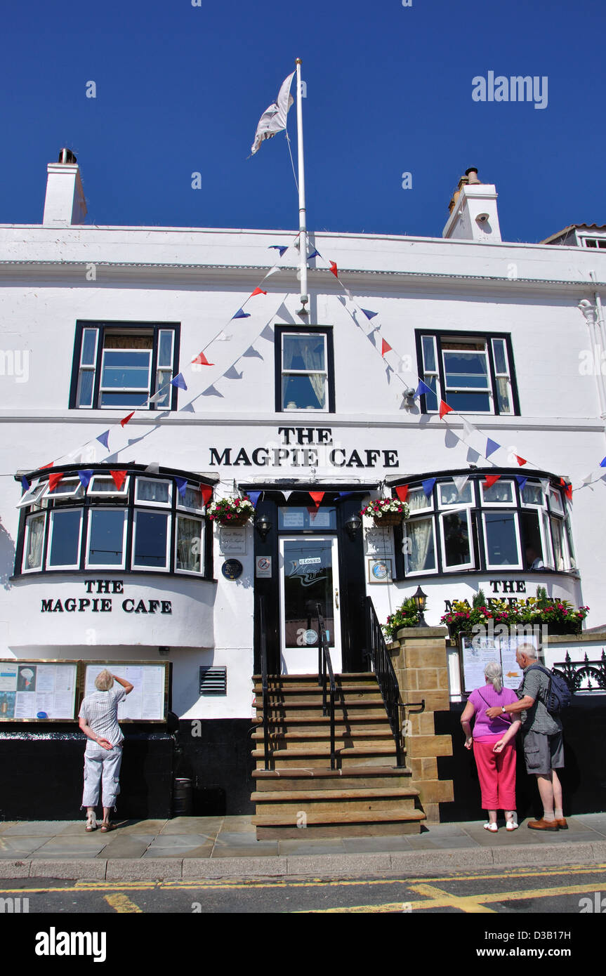 The Magpie Cafe, Whitby, North Yorkshire, England, UK Stock Photo