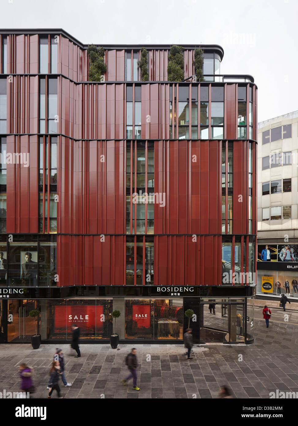 28 South Molton Street, London, United Kingdom. Architect DSDHA, 2012. Sixstorey facade front
