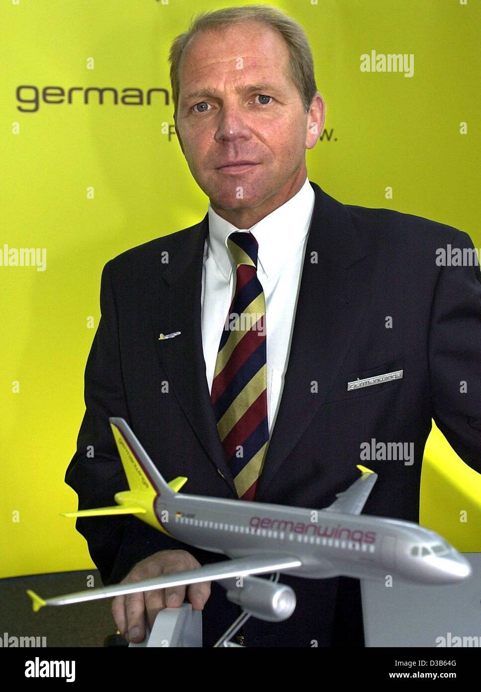 (dpa) - Friedrich-Wilhelm Weitholz, Chairman of Eurowings, poses behind ...
