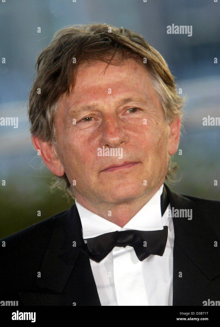 (dpa) - Roman Polanski, French film director of Polish descent, pictured at the 55th International Film Festival in Cannes, France, 26 May 2002. Polanski won the Golden Palm Award for his film 'The Pianist'. Stock Photo