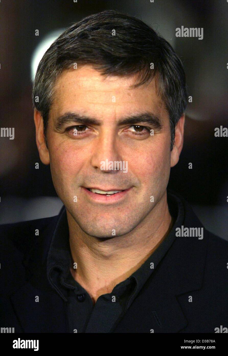 (dpa) - Hollywood actor George Clooney who plays CIA agent Jim Byrd in 'Confessions Of A Dangerous Mind', which he also directed, arrives for the premiere of the movie in Westwood, Los Angeles, 11 December 2002. Stock Photo