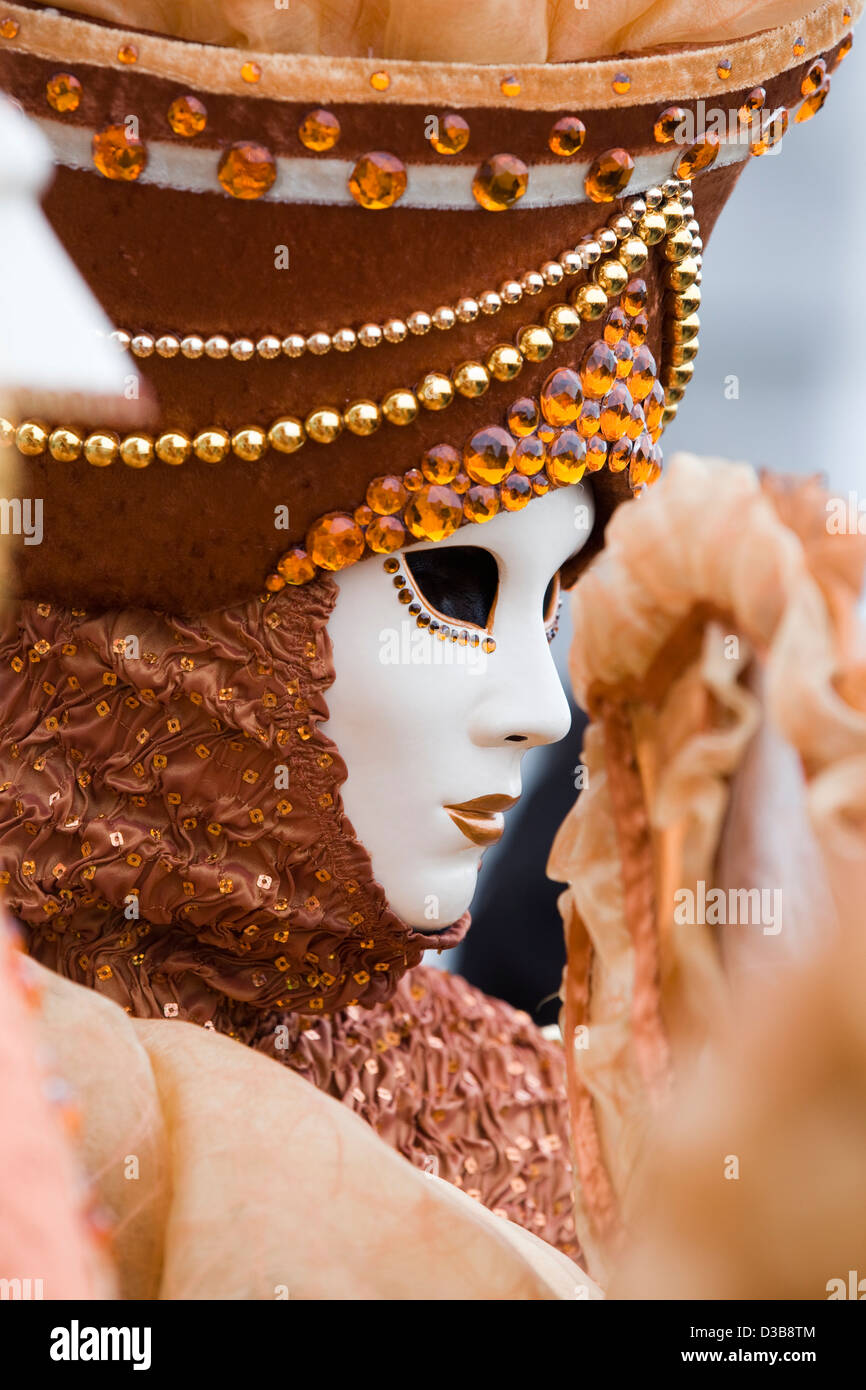 Traditional masks being worn at the carnival of Venice in San