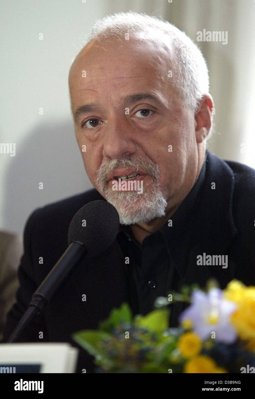 (dpa) - Brazilian author Paulo Coelho pictured during a press ...