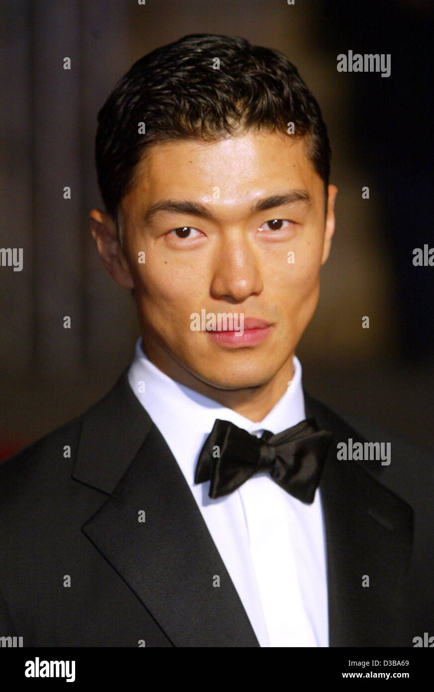 (dpa) - Actor Rick Yune arrives for the world premiere of the new Bond movie 'Die Another Day', London, 18 November 2002. Yune plays the villain Zao. Stock Photo