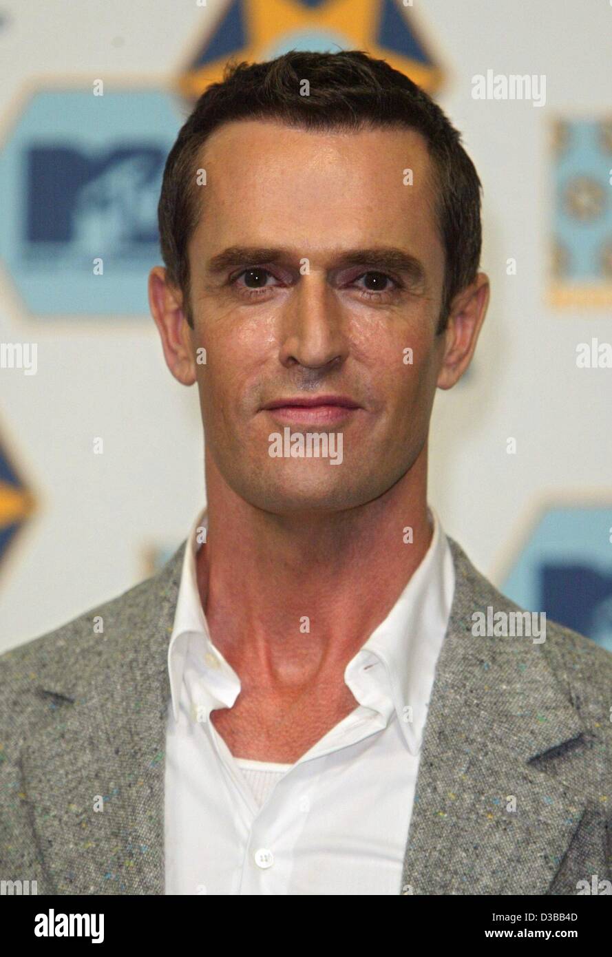 (dpa) - The British actor Rupert Everett was a guest at the MTV European Music Awards in Barcelona, 14 November 2002. MTV celebrated its 9th presentation of the European Music Awards with a large array of stars. A total of 13 million viewers of MTV voted for their favourite artists - more than twice Stock Photo