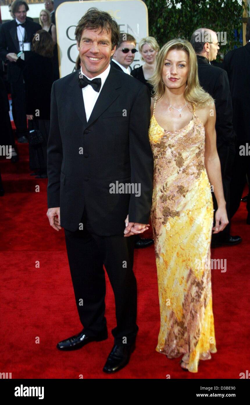 (dpa) - US actor Dennis Quaid arrives with his girlfriend Shanna to the