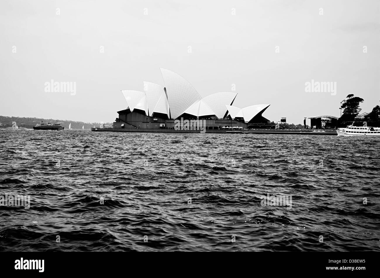 The Sydney Opera House performing arts centre in Sydney, New South Wales, Australia Stock Photo