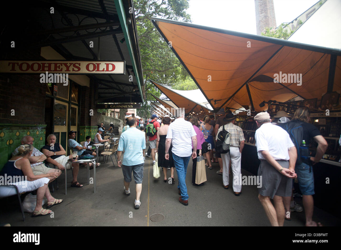 The shopping area in downtown Sydney NSW Australia known as "The Rocks" Stock Photo