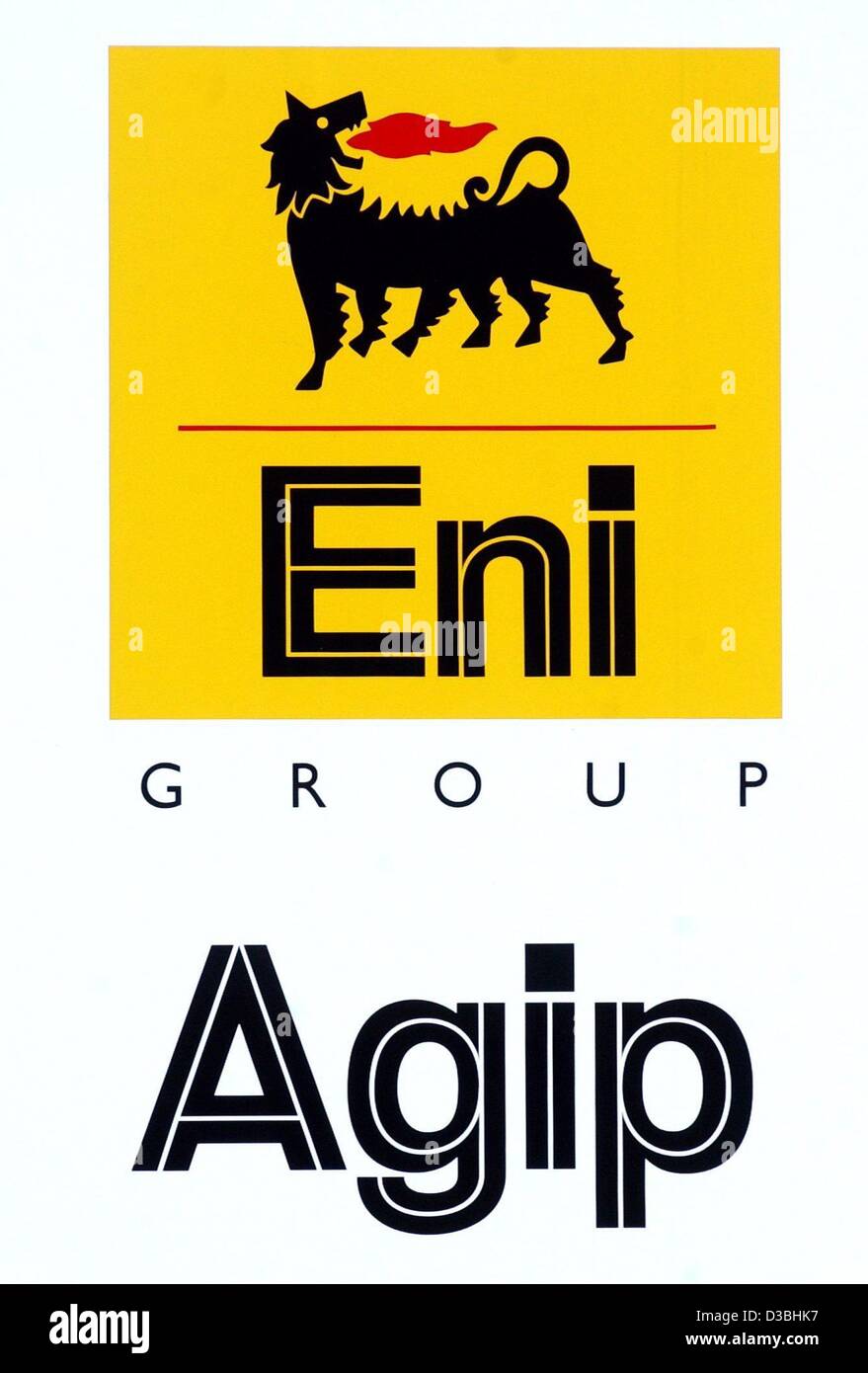 (dpa) - The logo of Eni Group Agi, an operator of gas filling stations, pictured in Schwedt Oder, Germany, 5 May 2003. Stock Photo
