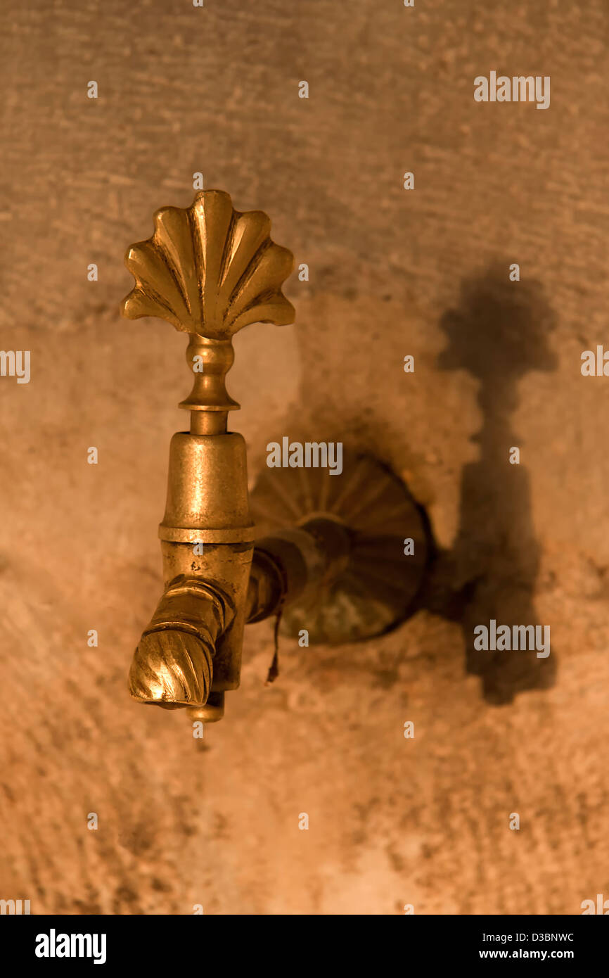 Bronze faucet Stock Photo