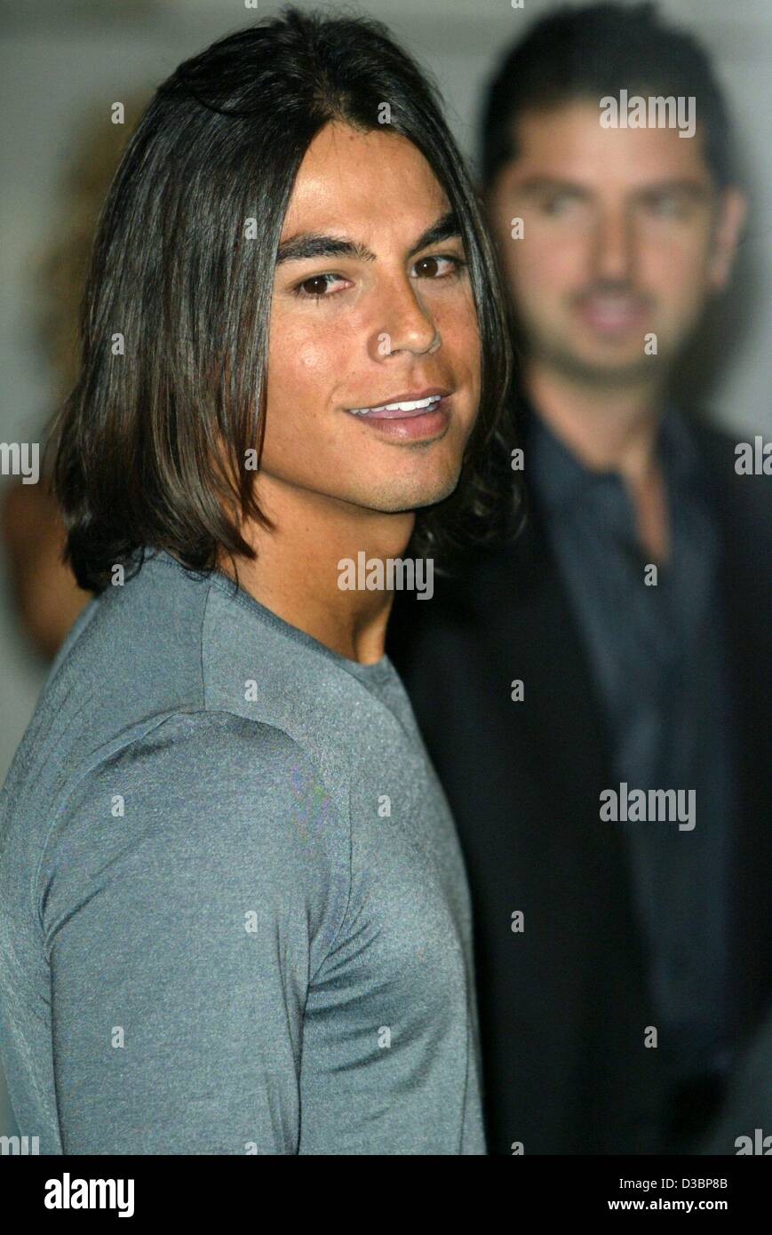 (dpa) - Singer Julio Iglesias Jr. poses at the World Music Awards show in Monte Carlo, 12 October 2003. Stock Photo