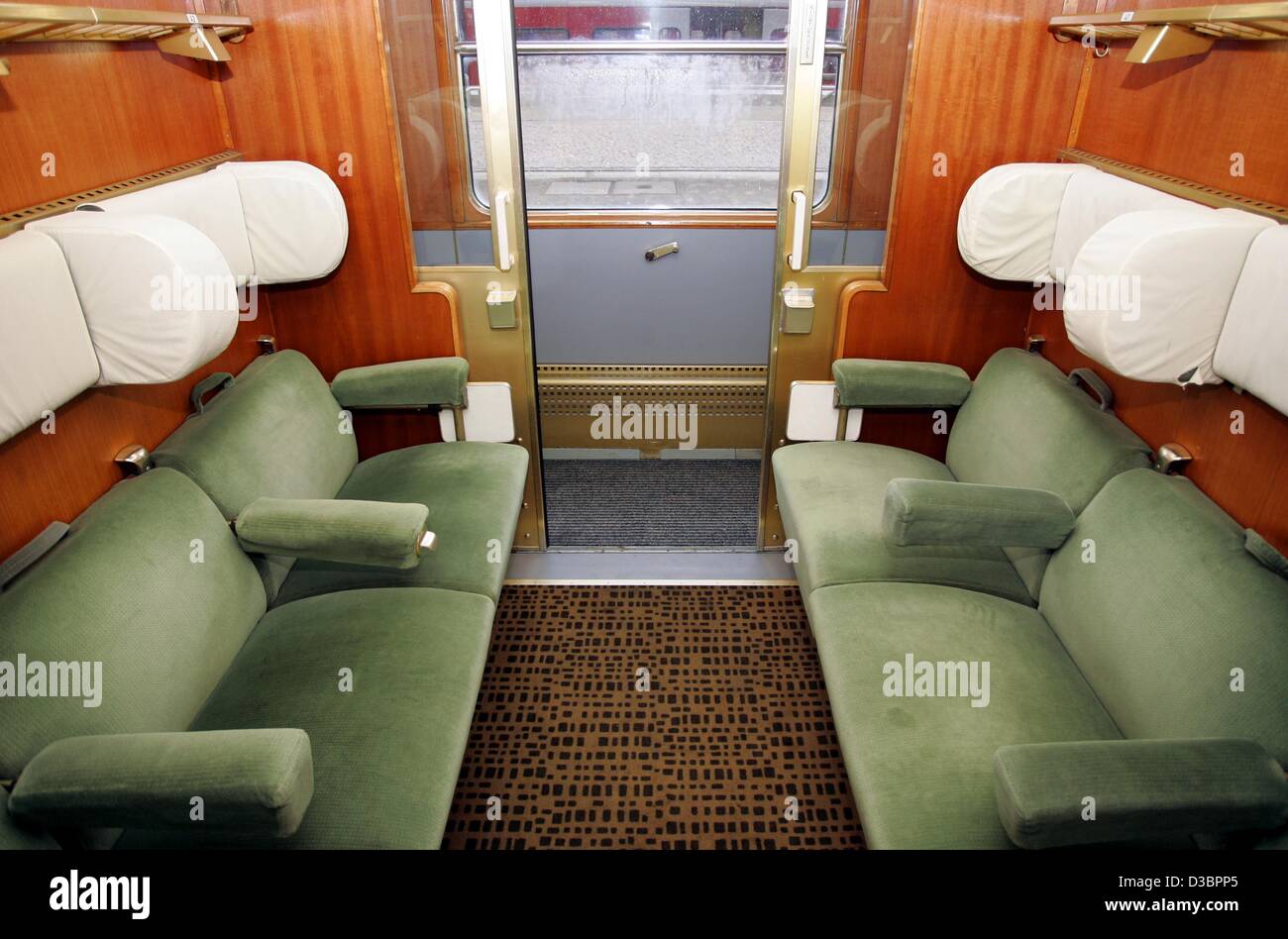 Vintage Train Compartment High Resolution Stock Photography and Images