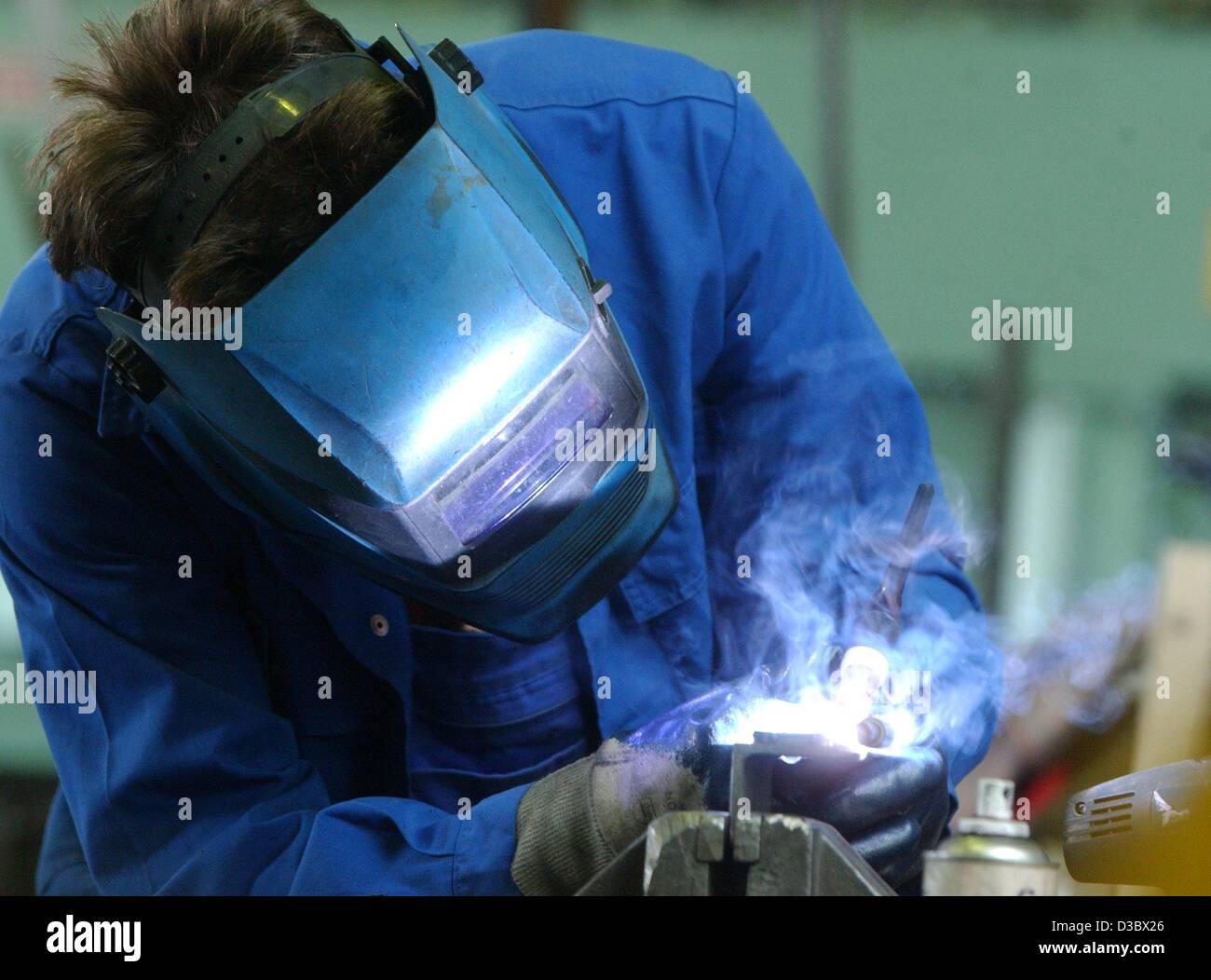 Economy business finance ebf labour lab welder welding germany hires stock photography and