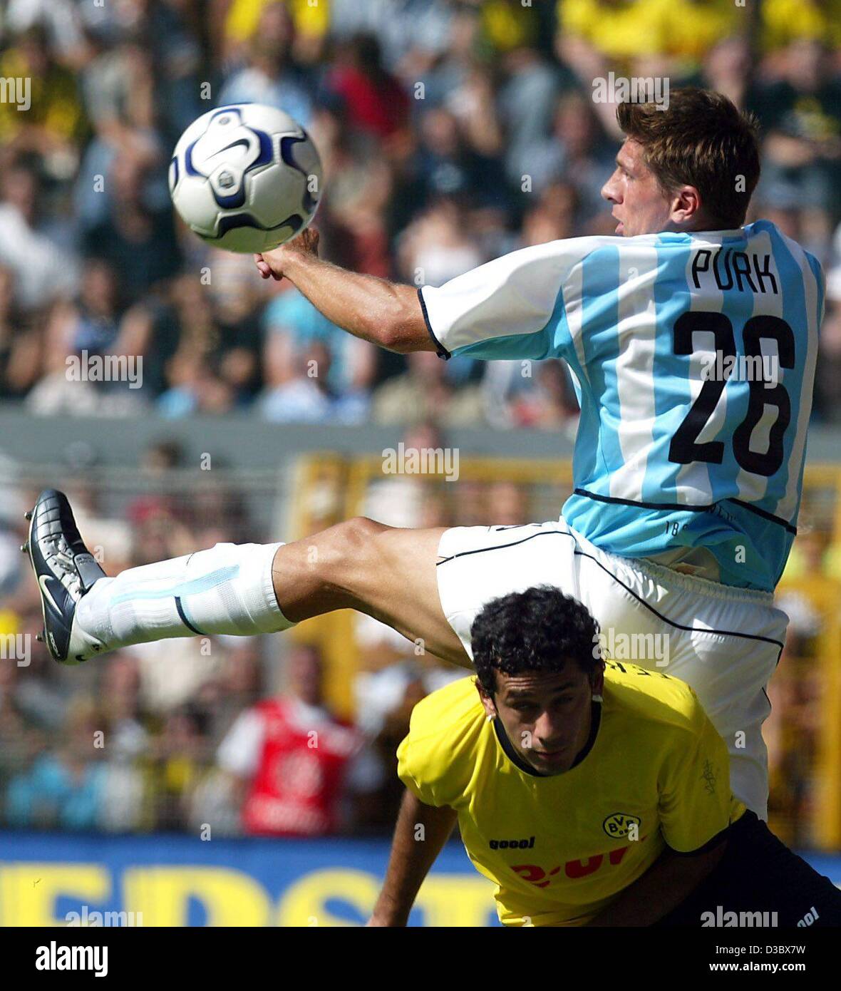 Tomas Votava of TSV 1860 Munich runs with the ball during the German