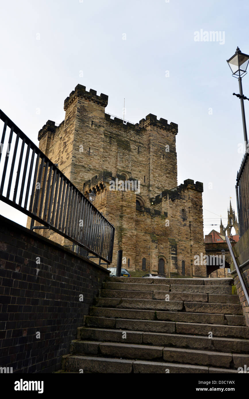Castle Garth - the new castle of Newcastle Stock Photo