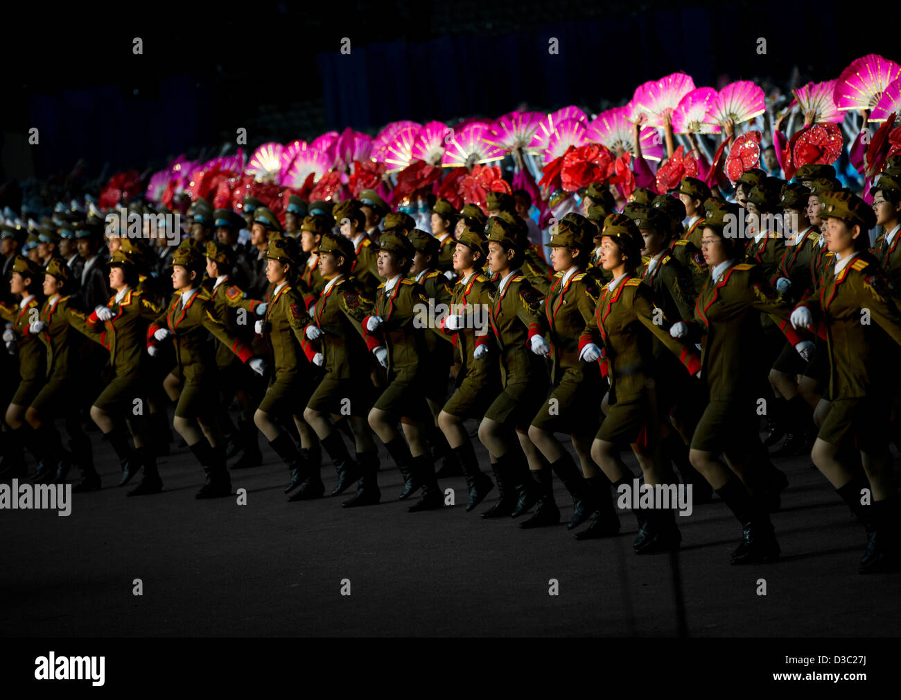 Arirang Mass Games At May Day Stadium, Pyongyang, North Korea Stock Photo