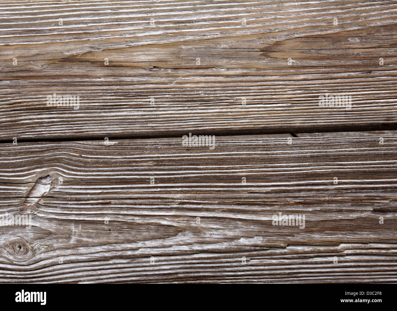 SUN BLEACHED WOOD BACKGROUND Stock Photo