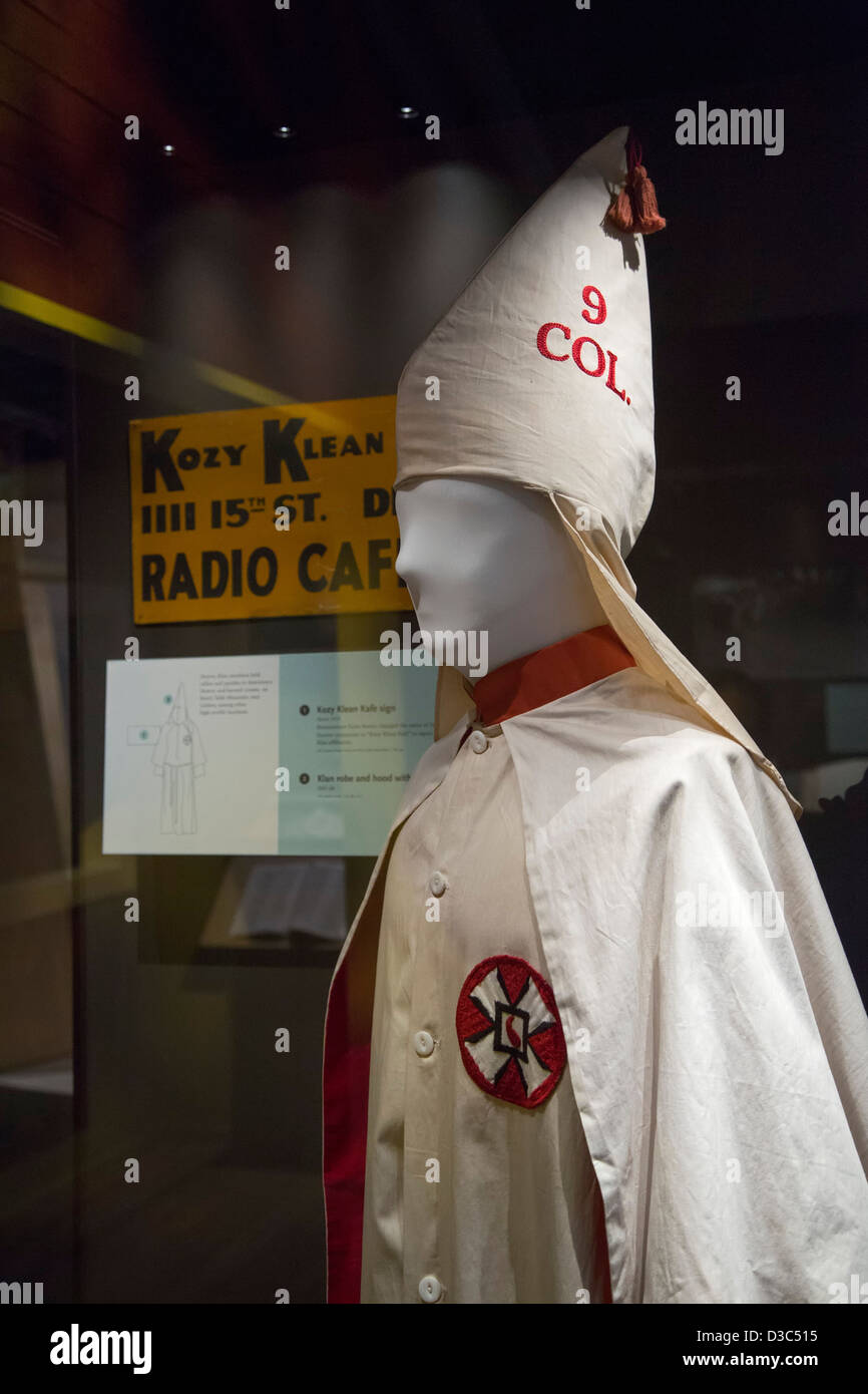 Cincinnati, Ohio - A replica of an early Ku Klux Klan robe used